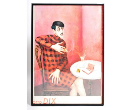 Otto Dix (German b. 1891-1969) -&nbsp;Portrait of Sylvia Von Harden - A framed and glazed poster in colours for his works on 