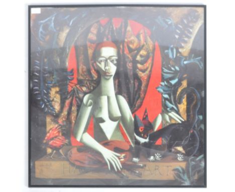 Victoria Brill (born 1958) - Have A Heart - A 20th Century signed and numbered limited edition abstract print in colours depi