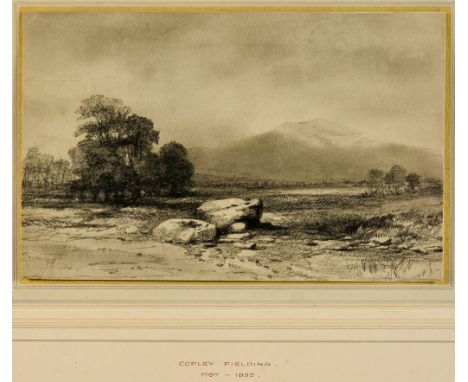 Joshua Cristall (c. 1767-1847) - Watercolour – “The Rainbow”, 4.5ins x 5.75ins, framed and glazed Note: Handwritten label to 