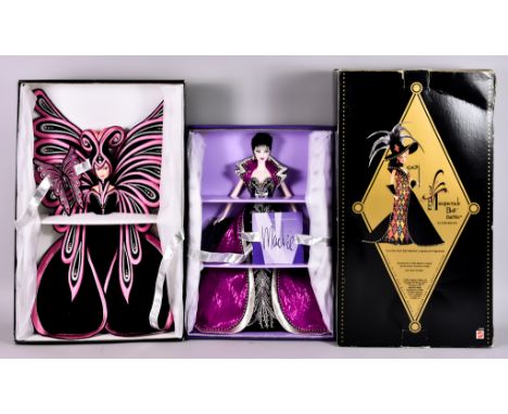 Five Mattel Barbie Dolls, designed by Bob Mackie, comprising - "Masquerade Ball Barbie" 1993, Serial No. 10803, "Brunette Bri