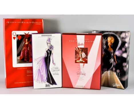 Five Mattel Barbie Dolls, designed by Bob Mackie, comprising - "Queen of Hearts", 1994, Serial No. 12046, "The Sterling Silve