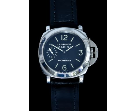 A Gentleman's Wristwatch,&nbsp;by Panerai, Model Luminor Marina, Serial No. 0P6567BB1082301, 44mm diameter stainless steel ca