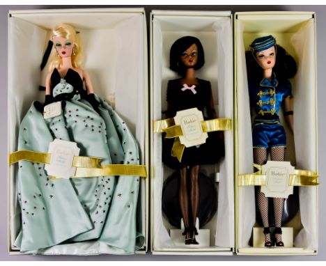 Three Mattel Barbie Dolls, "The Usherette", Serial No. K8668, "Lingrie", Serial No. 56120, "Lisette", Serial No. 29650Lisette