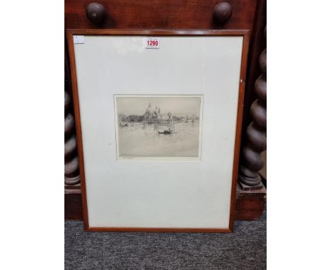 Two pencil signed etchings, comprising: Minna Bolingbroke, 'Venice', pl.15 x 20cm; and Terence H Lambert, 'The White Trail', 