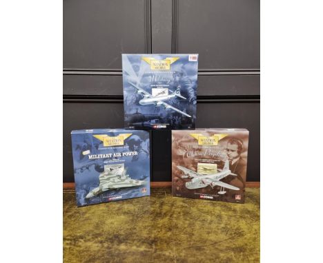 Three Corgi 'Aviation Archive' 1:144 scale aeroplanes, each boxed. (3) 