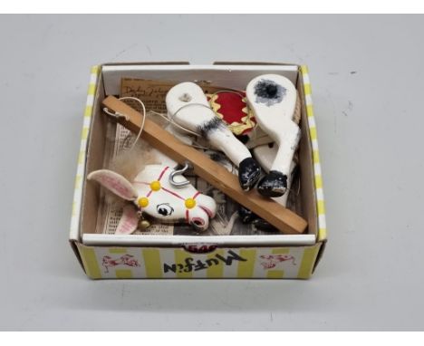 A Pelham 'Muffin the Mule' puppet, boxed. 