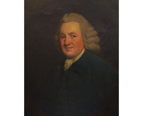 Attributed to Thomas Hudson (1701-1779) Portrait of Joseph Paget of Ibstock who married Joanna Alcock, Obit 1787oil on canvas