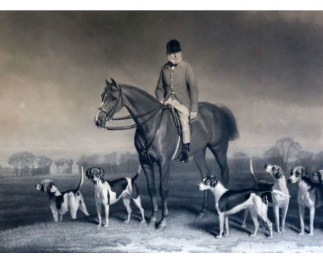 Hunt after Loder, coloured aquatint, William Long, Huntsman to His Grace The Duke of Beaufort, and a James Scott lithograph o
