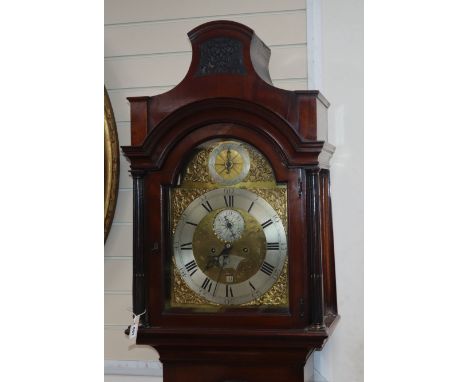 A mahogany eight-day longcase clock, John Urquhart, London (cut down) H.220cm