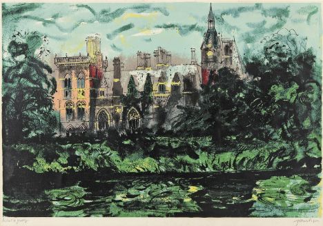 •JOHN PIPER. CH (1903-1992) KELHAM HALL (Levinson 278) Screenprint, 1977, from Victorian Dream Palaces, inscribed Artist's pr