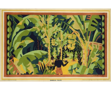 EDWARD McKNIGHT KAUFFER (American, 1890-1954) BANANA PALMS: POSTER FOR THE EMPIRE MARKETING BOARD, 1926 Colour lithograph, pr