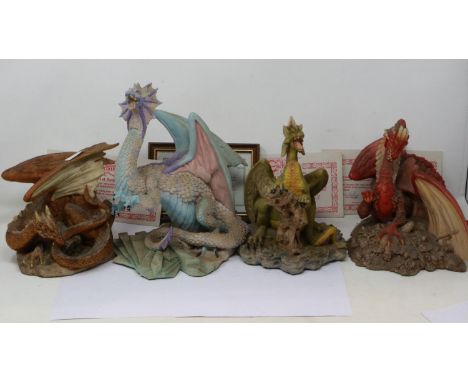 Enchantica limited edition four seasons dragons, Arangast The Summer Dragon 5978/7500, Gorgoyle The Spring Dragon 6993/7500, 