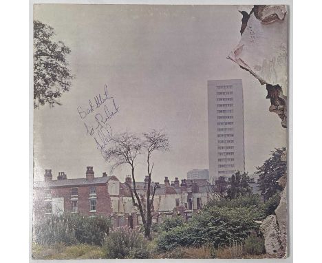 A copy of Led Zeppelin - Led Zeppelin IV (later issue, K 50008, printed inner, gatefold, VG+ copy with light scuffs) signed t