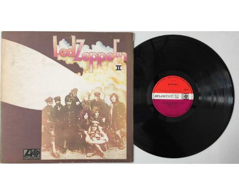 LED ZEPPELIN - II LP (PLUM/ RED - WRECK MISPRINT - ATLANTIC 588198). An original UK pressing of Led Zeppelin's second album I