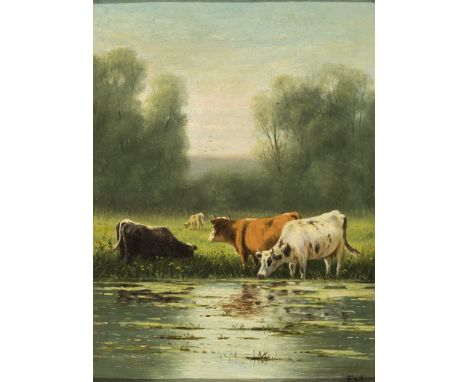   William Frederick Hulk. 1852 Amsterdam - 1906. Stellte 1875-1898 u.a. in der Royal Academy London aus.   Sign. Weidelandsch