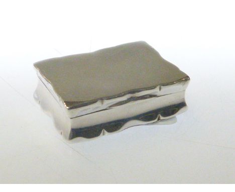 Victorian silver snuff box, Chester 1894