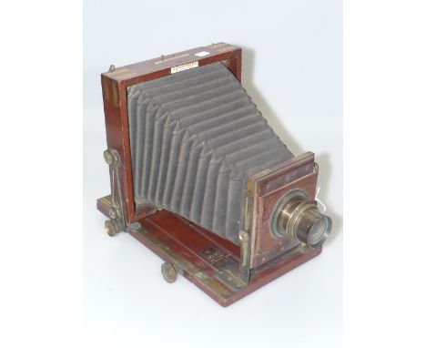 Vintage mahogany plate camera