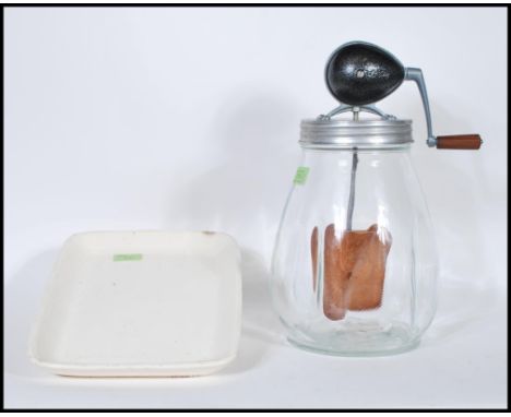 An early 20th century Parnell &amp; Sons of Bristol &amp; London ceramic ham stand / cold meat stand in glazed white with not