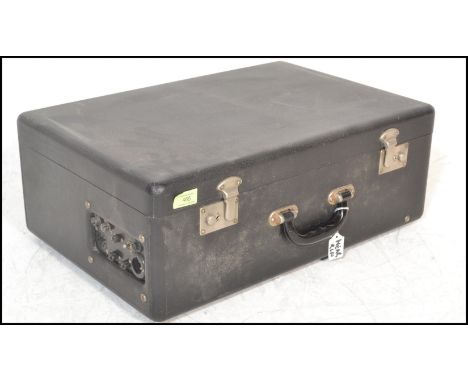 A vintage mid 290th Century Vortexion Type WVA Ferrograph Wearite&nbsp; valve reel to reel tape recorder, black vinyl body wi