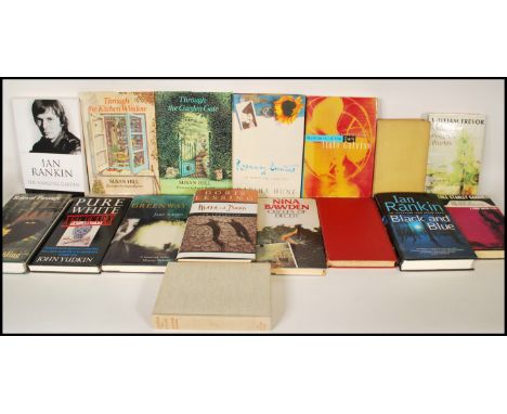 A collection of first edition and unusual books to include Ian Rankin ' The Hanging Garden ; - An uncorrected proof book. Als