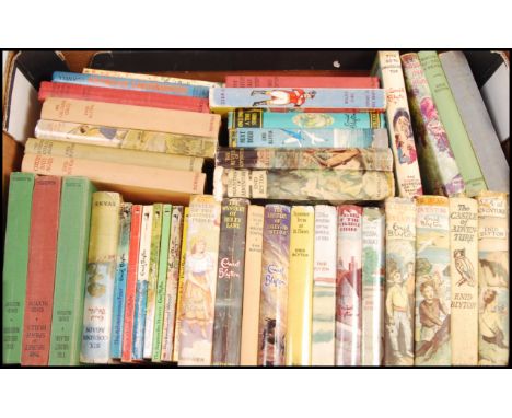 A collection of 40+ assorted vintage Enid Blyton hardback and paperback books to include; Hurrah For The Circus, The Island O