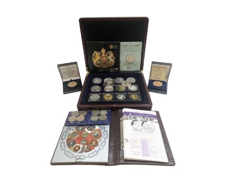 Silver and other mostly commemorative coinage, including Queen Elizabeth II United Kingdom 2008 one ounce fine silver Britann