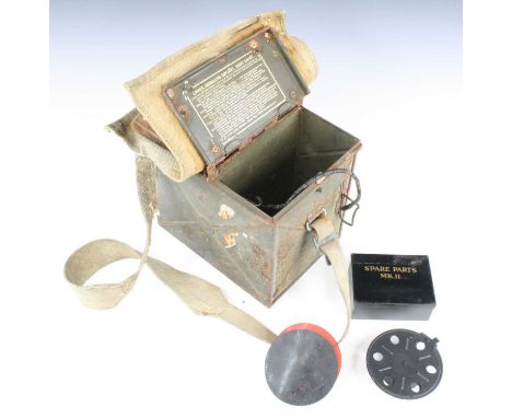 A WWII British Lamp, Signalling Daylight, Short Range, with morse code key.