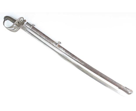 An 1822/1845 pattern Light Infantry Officer's sword for the 60th Rifle Corps, the 82.5cm fullered blade etched Crede Byron wi