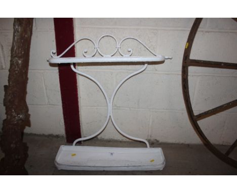 A cast iron painted stick stand 