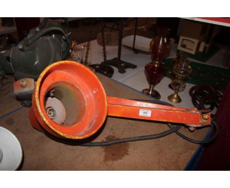 A large industrial bench light  