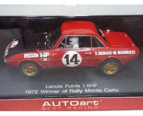 Autoart - Slot Car in 1:32 Scale - # 13551. Lancia Fulbia 1.6HF. Winner Monte Carlo Rally 1972. Appears mint in presentation 