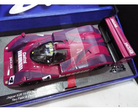 Le Mans - Slot Car in 1:32 Scale - Jaguar XJR 14 No. 4 Nurburgring 1991. Drivers where Fabi and Brabham. Appears mint in pres