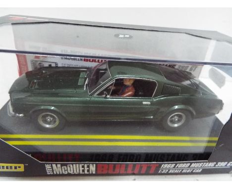 Pioneer - Slot Car in 1:32 Scale - Steve McQueen Bullit Theme. Ref. P001. '68 Ford Mustang 390 GT. Appears mint in presentati