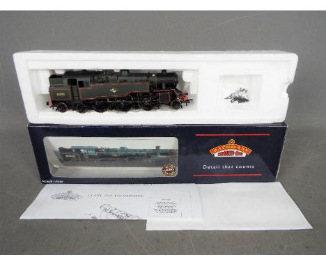Bachmann Branch-Line - A boxed 00 gauge 2-6-4 Standard Class 4MT tank engine operating number 80135 in BR lined green with la