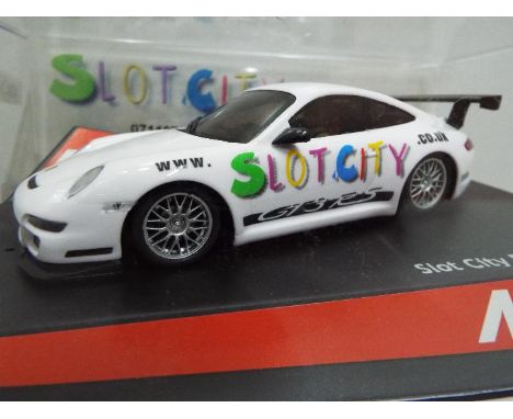 Ninco / Slot City - Limited Edition 128 of 500. Slot Car model in 1:32 Scale - # 50446 Porsche 997 Roadcar. Slot City 5th Ann