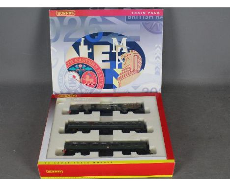 Hornby - A boxed 00 gauge BR Class 110 3-car DMU set, # R2297D. The items show light signs of play use, the rubber gangway be