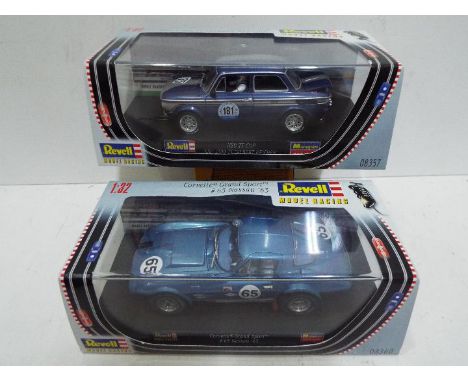 Revell - 2 x Slot Cars in 1:32 scale. # 08357 Albert Keicher TT Cup and # 08360 Corvette Grand Sport. Vehicles appear mint in