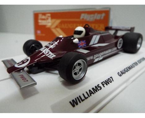 FlySlot - Slot Car model in 1:32 Scale - # F01301 Williams FW07 Limited Edition Gaugemaster. Appears mint in presentation cas