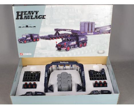 Corgi Heavy Haulage - A limited edition boxed set # 18005 consisting of 2 x Scammell Contractors, Nicholas Trailer Bogies and