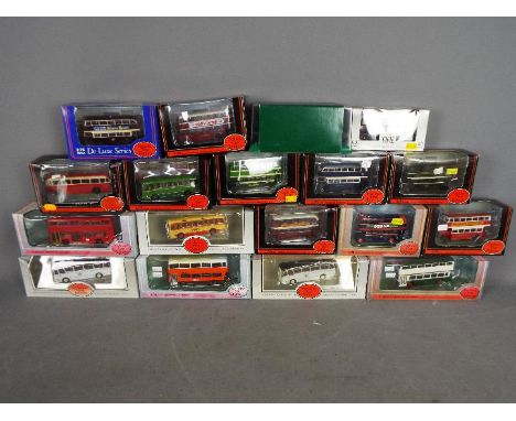 EFE - ABC Model - Atlas - A fleet of 18 x boxed bus models in 1:76 scale including # 15901DL Leyland PD1 highbridge in Leices