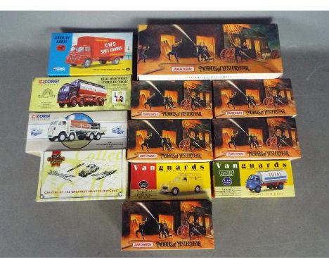 Corgi - Matchbox - A collection of 12 x boxed truck and fire engine models in various scales including # YFE-12 Ford Model A 