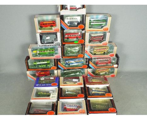 EFE - A collection of 25 x boxed bus models in 1:76 scale including # 25513C AEC Routemaster RML Golden Jubilee, # 35201 BET 