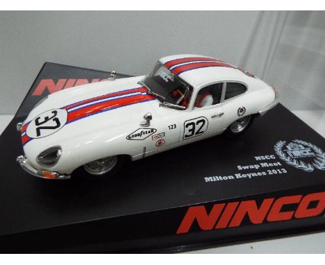 Ninco - NSCC - Slot Car model in 1:32 Scale - # 50596 Jaguar E-Coupe Sebring. U.K. Slot car festival / Swap meet Milton Keyne