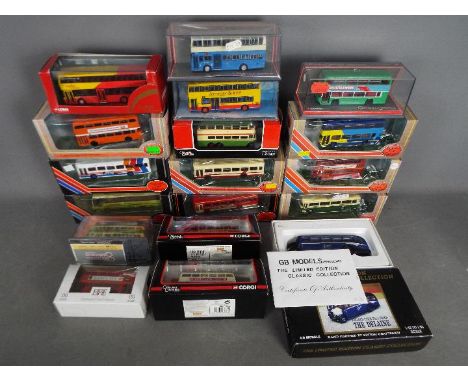 EFE - Corgi Original Omnibus - A collection of 18 x boxed bus models in several scales including # 29603 Leyland Olympian B i