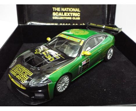 NSCC - National Scalextric collectors club - Slot Car model in 1:32 Scale - Jaguar XKRS 30th Year Anniversary. Appears mint i