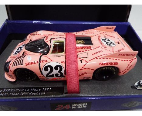 Le Mans - Slot Car in 1:32 Scale - Porsche 917/20 1971 Drivers - Joest and Kauhsen. Appears mint in presentation case, with l