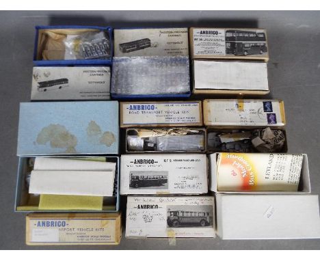 Anbrico - Model Bus Company - WPC - A group of 10 x boxed bus model kits in 1:76 scale including # 44 Leyland Lion dual entra