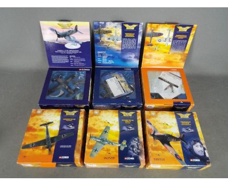 Corgi - Six limited edition, 1:72 scale, Aviation Archive models comprising # 49203, # 49202, #49102, # 49003, #AA33003 and s