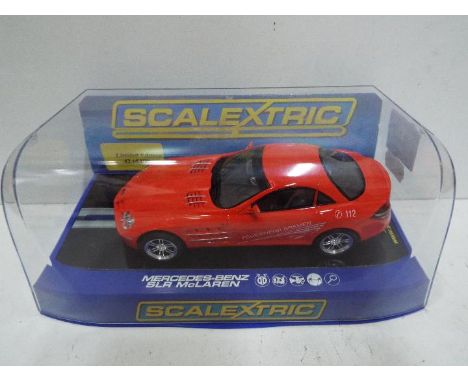 Scalextric - Slot Car in 1:32 scale. # C3355 Mercedes SLR. Limited Edition 42 of 100. Vehicle appears mint in perspex present