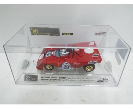 SCR / OSC - Slot Car in 1:32 scale. # 0280 / 1020 Ferrari 312PB. Ronnie Peterson. Vehicle appears mint in perspex presentatio